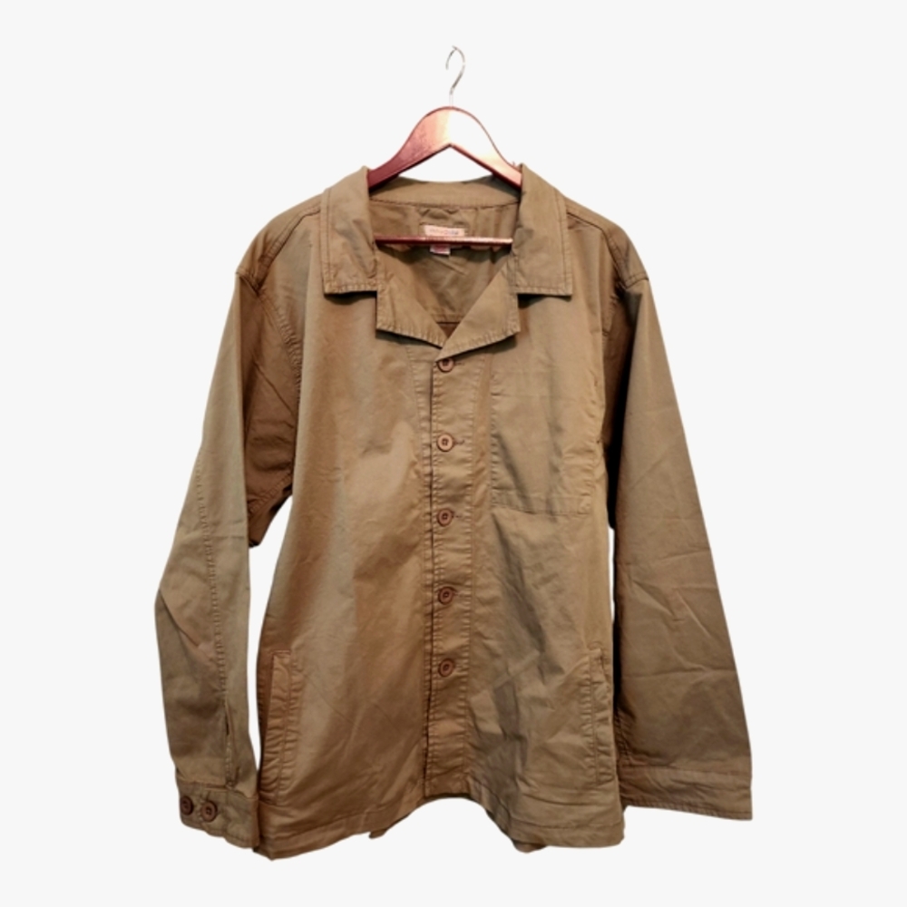 Carbon2Cobalt Men's Casual Olive Green Shirt Jacket
